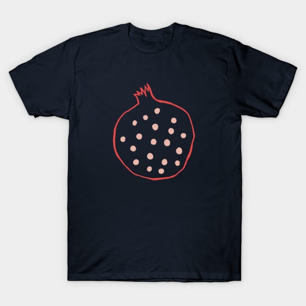 Pomegranate illustration T-Shirt by Pacesyte